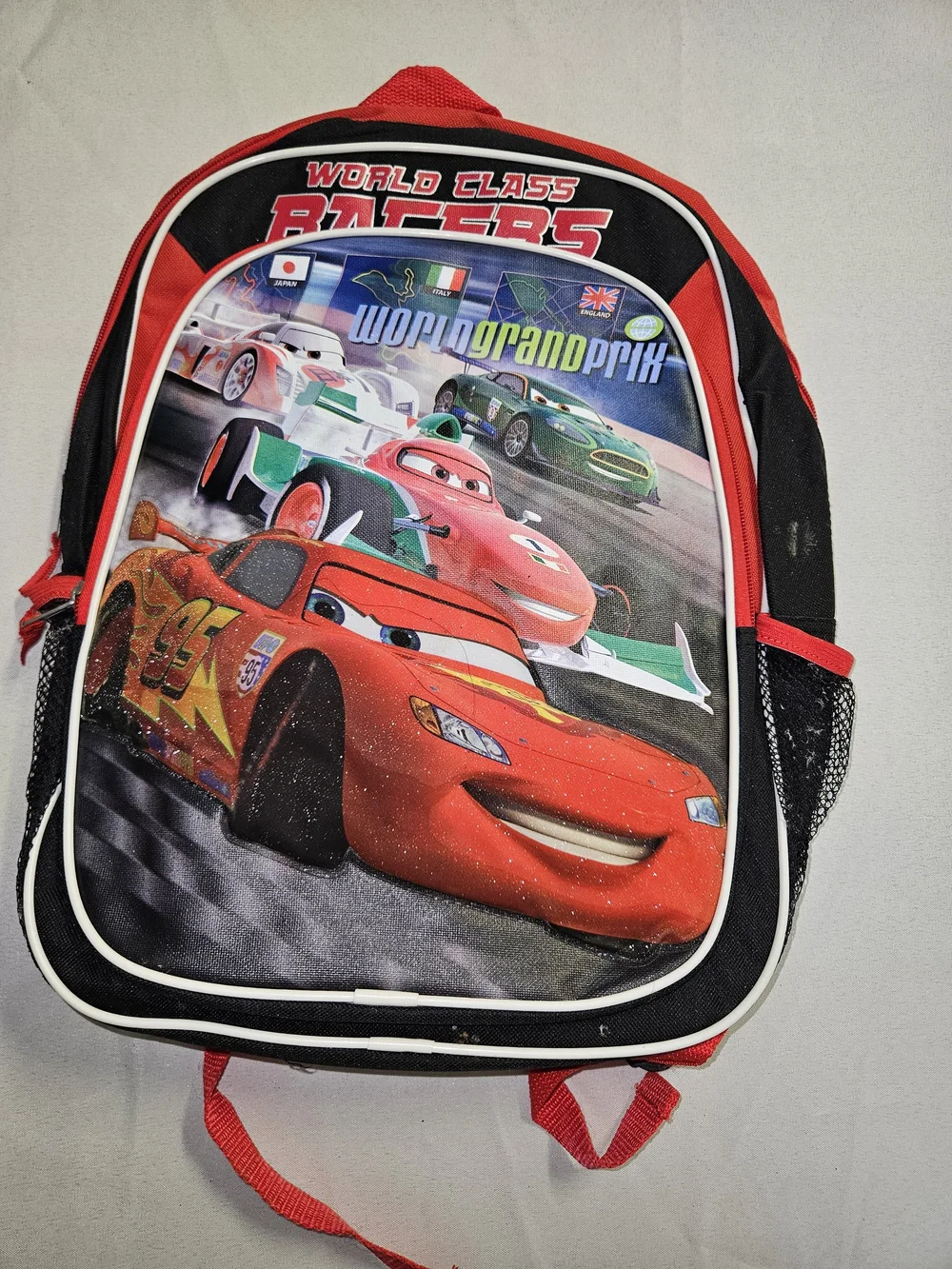 Disney Cars World Grand Prix Backpack & Lunchbox Lightning McQueen